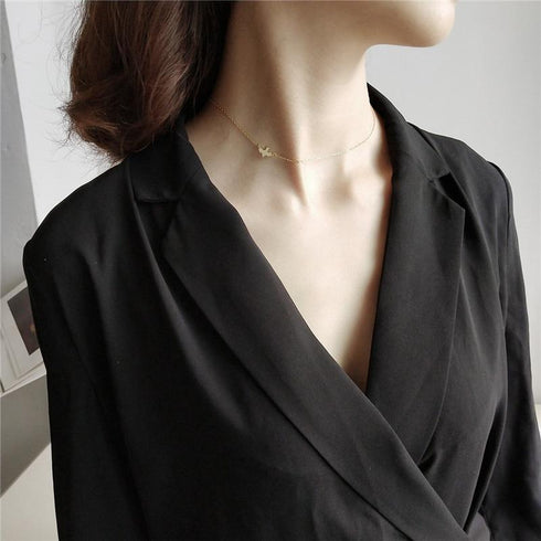 Colier din argint Randunica (Silver/Gold)